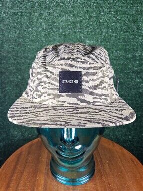 NWT Stance Kinetic Perforated Sand Adjustable Clip Camo Cap / Size OS